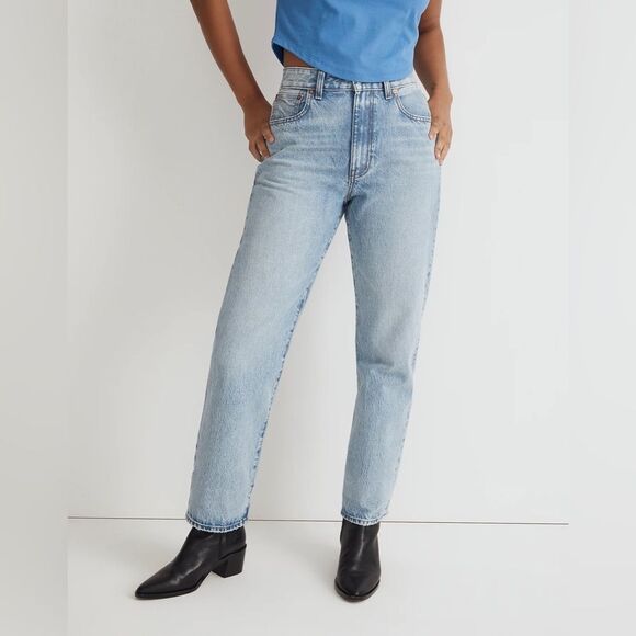 *Flaw - Small Hole Back Pocket* Madewell NWT Petite Curvy 90s Straight Jeans 24P - Picture 1 of 16